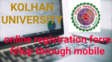 Registration in kolhan University