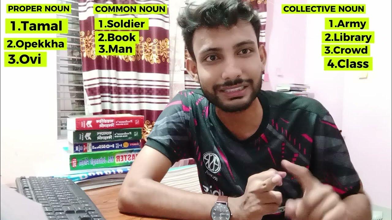 Noun , Proper noun, Common Noun,Collective Noun. Definitions and