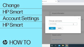 Changing Your HP Smart Account Settings | HP Smart  | HP Support