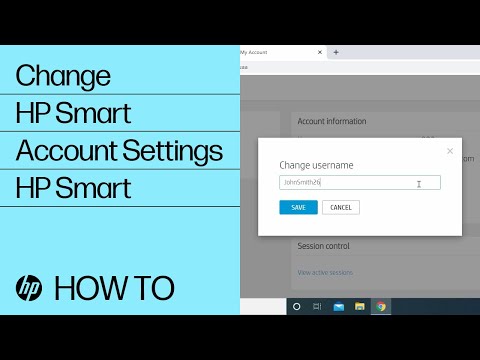Changing Your HP Smart Account Settings | HP Smart  | HP Support