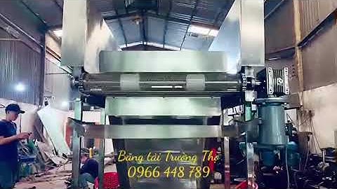 Băng tải lưới xích vớt hàng rửa trái cây