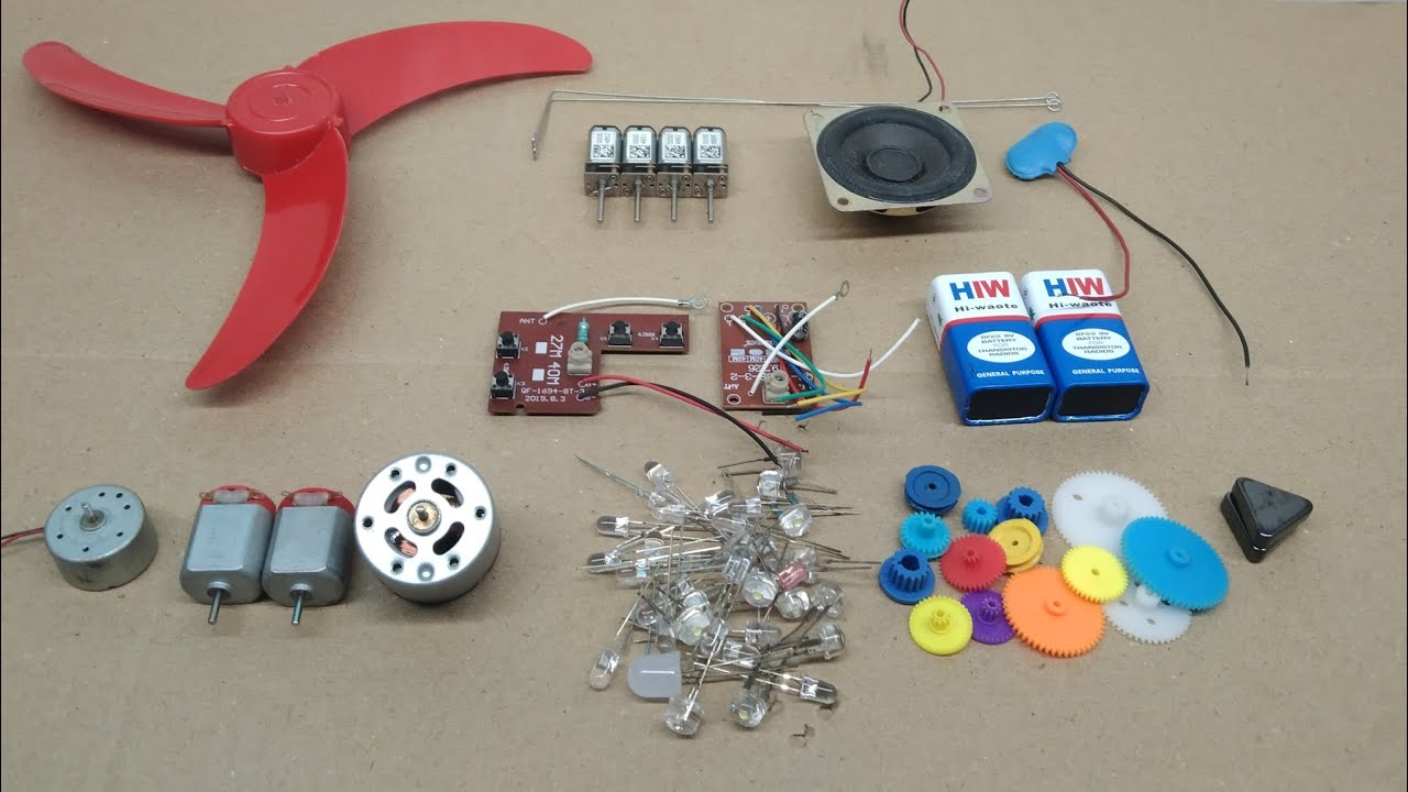 Today I brought the|| low price DC motor collection|| and speakers also batteries|| etc.