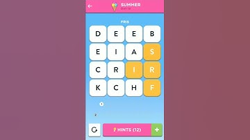 Wordbrain 2 Summer Event July 8 2020 | Wordbrain 2 Summer Day 19