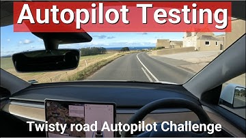 Autosteer Limited!!! Tesla standard Autopilot testing on a Scottish country road