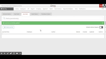 Journal Entries in Paylocity