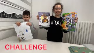 Hangimiz daha güzel boyadı Challenge. Funny Kids Video.