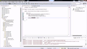 Create New Activity on Android Eclipse