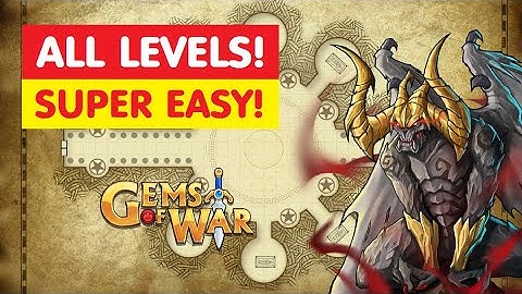 Gems of War Hall of Guardians Faction Assault! EASY and Fast Best Team?