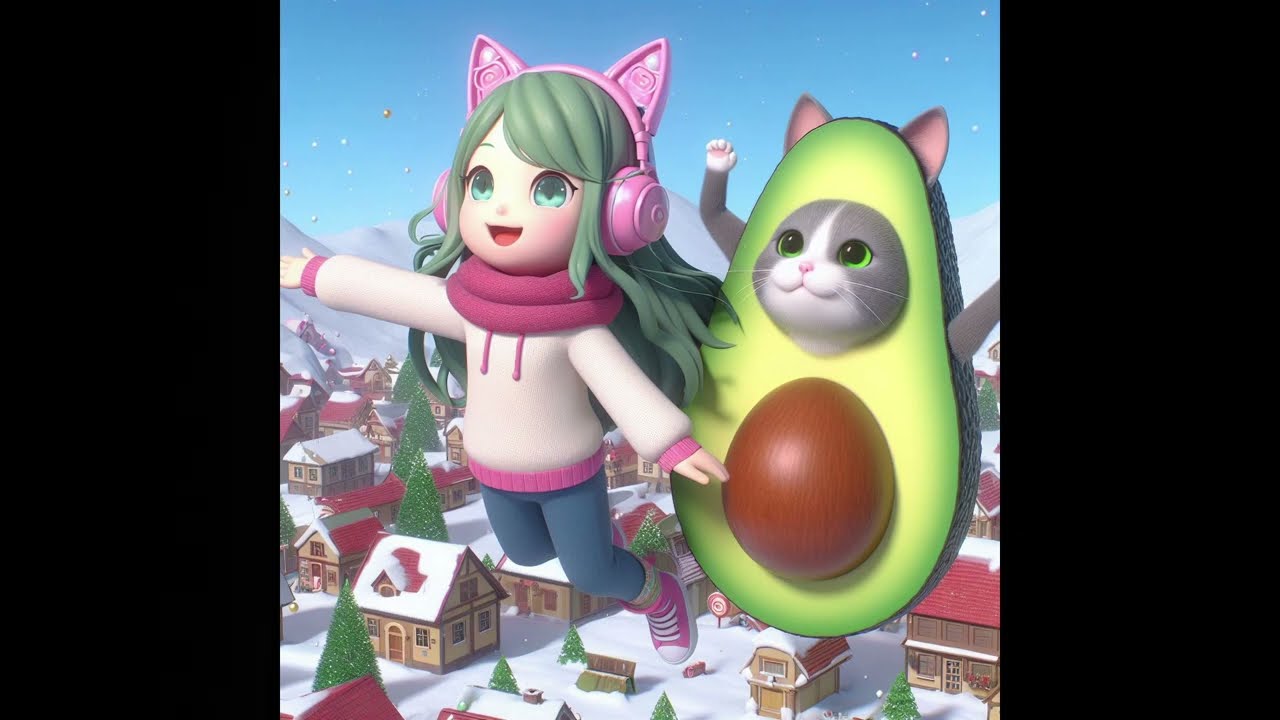 Flying Avocado Cat Music Video (FACMV) + Lyrics on Description