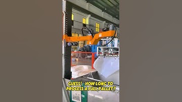 Guess! How Long To Process a  Full Pallet?😎 #depalletizing #automation #palletizer #manufacturer