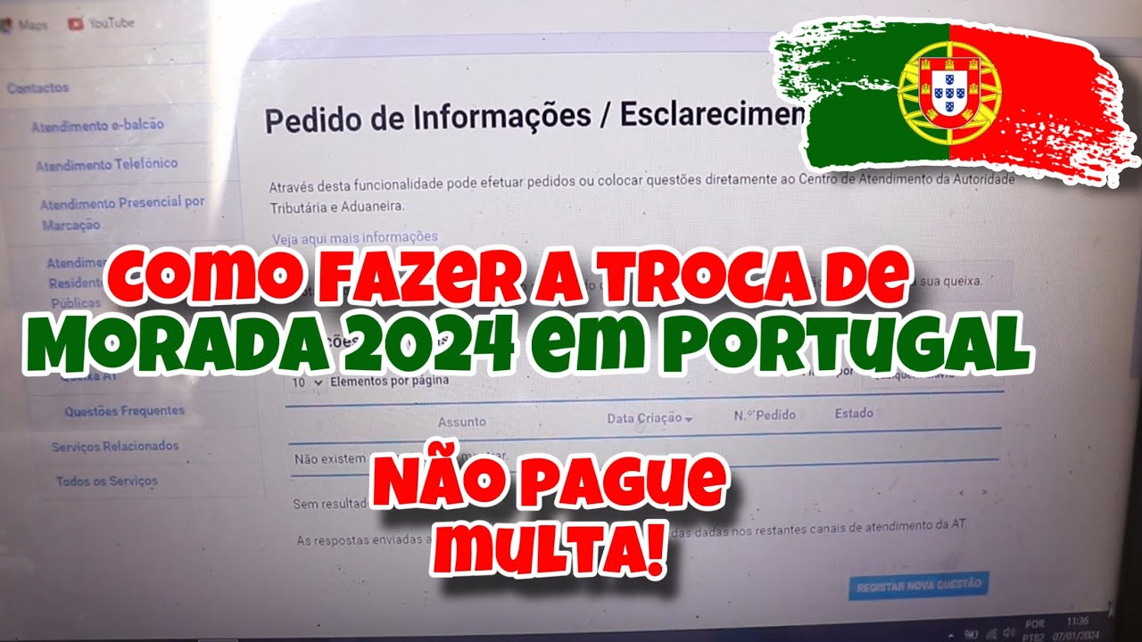 Passo a passo de como alterar morada fiscal em portugal on line 2024 