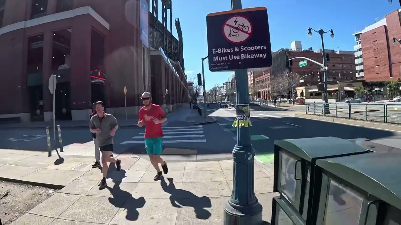 Embarcadero to the Dogpatch neighborhood in San Francisco scooter ride (no talk)