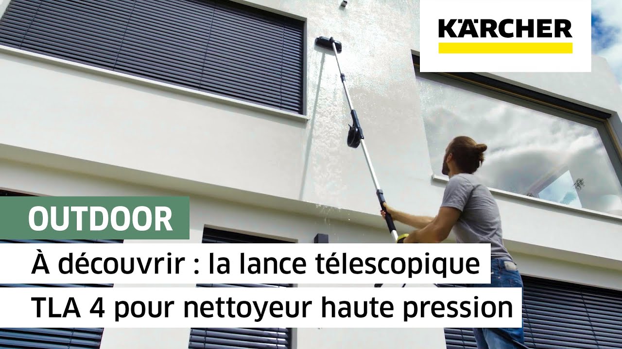 Lance Télescopique Kärcher TLA 4 Pour Nettoyeur Haute Pression - Noir
