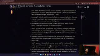 ⚠️ SEASON 4 LAST EPOCH PATCH NOTES 🧠 ANALYSIS 🧠 PATCH SOLVED ⚠️