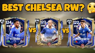 WHO IS BROKEN? 🔥 124 Estêvão vs Joe Cole vs Pedro Neto | FC Mobile Best RW