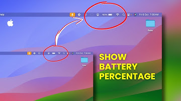 MacBook Battery Percentage not Showing - See Battery % on Mac