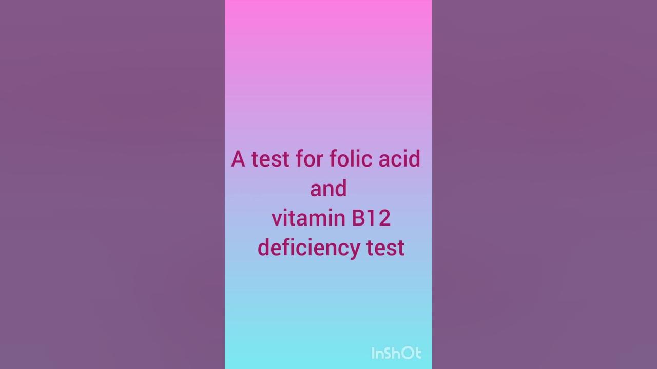 Figlu Test/Vitamin deficiency YouTube