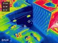 Widok na Łódź przez kamerę termowizyjną