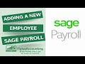 Sage Payroll - Adding a New Employee