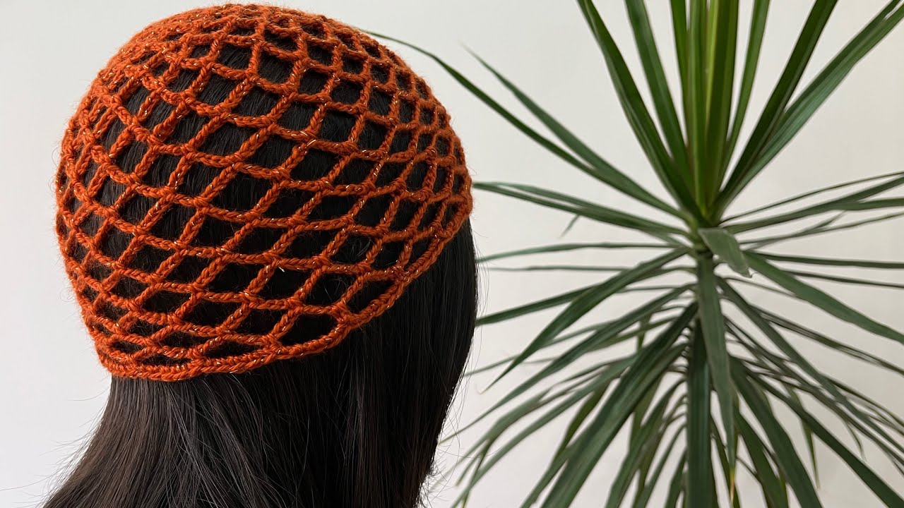 می‌خوای یاد بگیری چطوری یه کلاه توری درست کنی که هم شیک باشه هم کاربردی!🧶