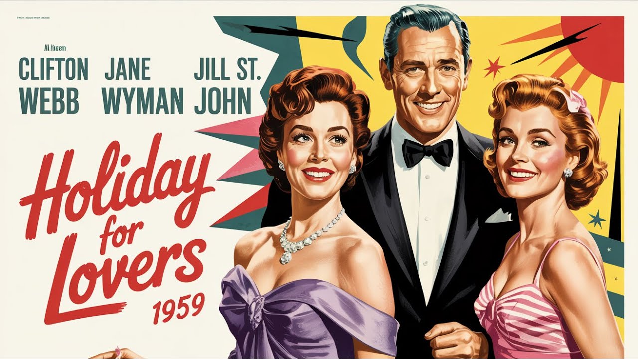 Holiday for Lovers 1959 Film in English, Clifton Webb, Jane Wyman, Jill St. John