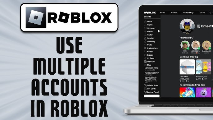 HOW TO USE MULTIPLE ACCOUNTS ON ROBLOX! (ROBLOX ACCOUNT MANAGER) 