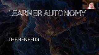 Free webinar Learner Autonomy and adapting activities to learners