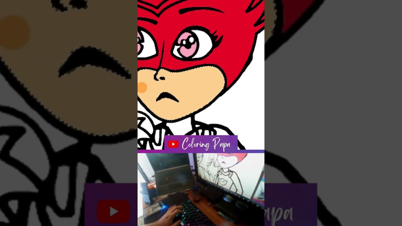 PJ Mask Owlette Doesn't Recognize PJ Mask Catboy Coloring Pages With Photoshop 