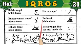 Cara Mudah Membaca Al Quran Dari Nol Dengan Iqro Iqro 6 Halaman 21