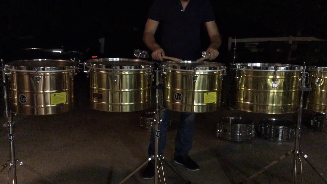 Josue Mejia Tarolero de Banda El Recodo Timbales LP Vintage y Prestige