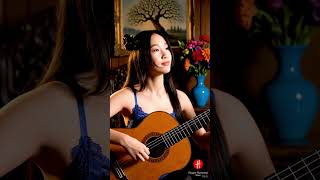  Song Alone Under The Moonlight Chinese Beautiful Girl Playing Guzheng With Beauty Natural