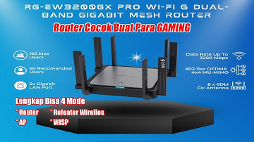 Unboxing & Setting Router Ruijie RG-EW3200GX PRO Wifi6 Lewat HP dan Laptop