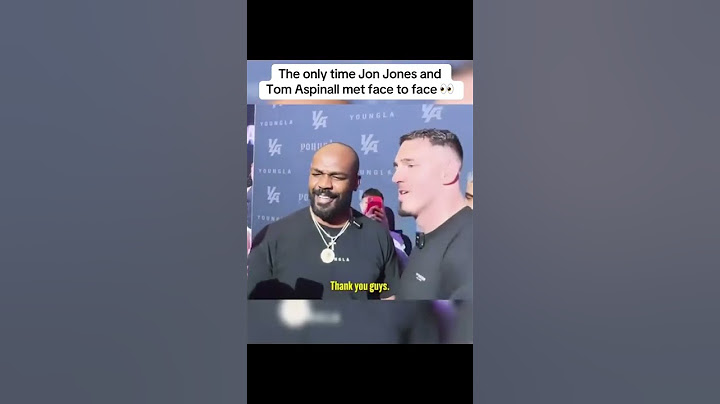 The only time Jon Jones and Tom Aspinall met face to face 👀
