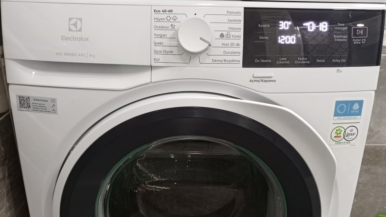 Electrolux EW6F3494T model çamaşır makinesi kullanım talimatı