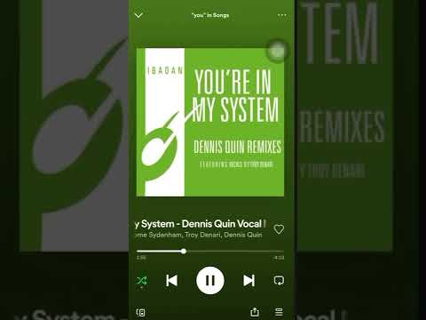You’re in my System- Dennis Quin Vocal Mix- Kerri Chandler- sped up