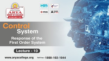 Lecture-10 | Response of the First Order System