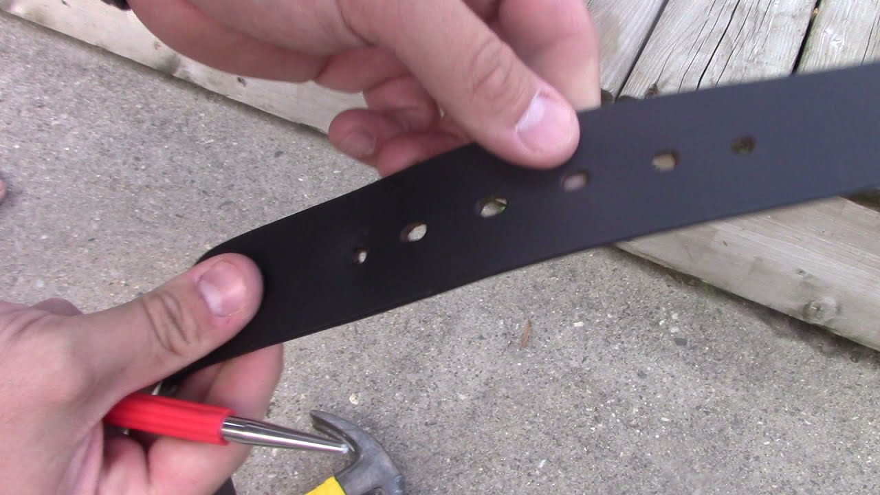 How To Make An Extra Hole To Your Leather Belt