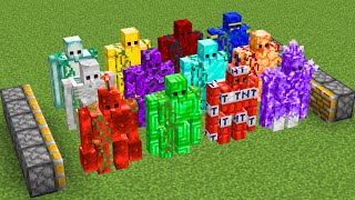 ALL New golems combined in Minecraft !