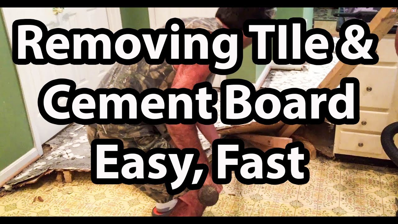 How To Remove Cement Board From Floor
