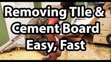 How to Remove Tile and Cement Backer Board The Easy Way, Fast and Cheap!