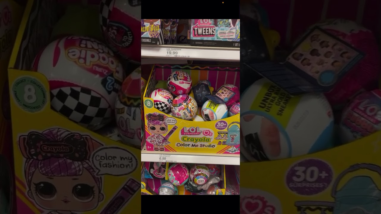 New Lol Surprise stuff at Target. Crayons, face swaps, etc. 