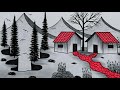 How to draw house 🏠🏠 prakratik drishya chitra banana sikhayen | ghar ka chitra banana sikhayen 
