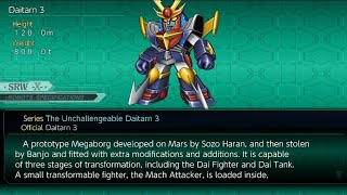 Ally Daitarn 3 All Attacks (The Unchallengeable Daitarn 3), Super Robot Wars X.