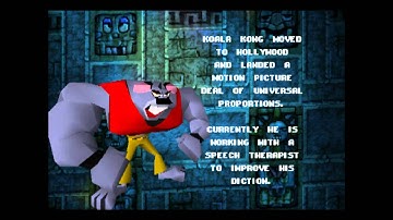 Crash Bandicoot - 100% Playthrough, Part 42 - The Great Hall & 100% ending + credits