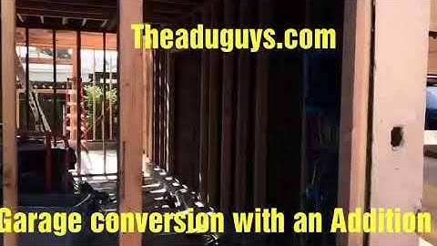 Van Nuys garage conversion with an Addition