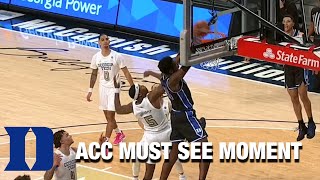 Duke's Mark Williams Gets The Alley-Oop Dunk | ACC Must See Moment