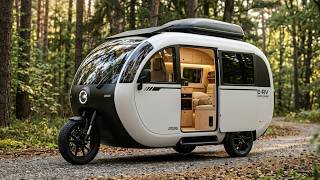 The Smallest 3-Wheel Camper RV Ever Built 😱 Wait Until You See the Inside!