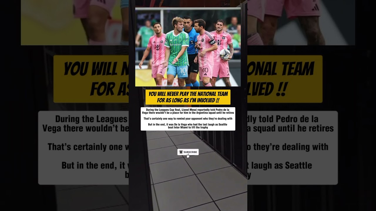 Messi on Pedro de la vega