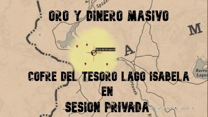 EL MEJOR METODO PARA COGER MAPAS DEL TESORO INFINITOS(MAPA LAGO ISABELA)RED  DEAD REDEMPTION 2 ONLINE 