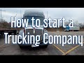 How to become a Owner Operator and Motor Carrier (Trucking Company)
